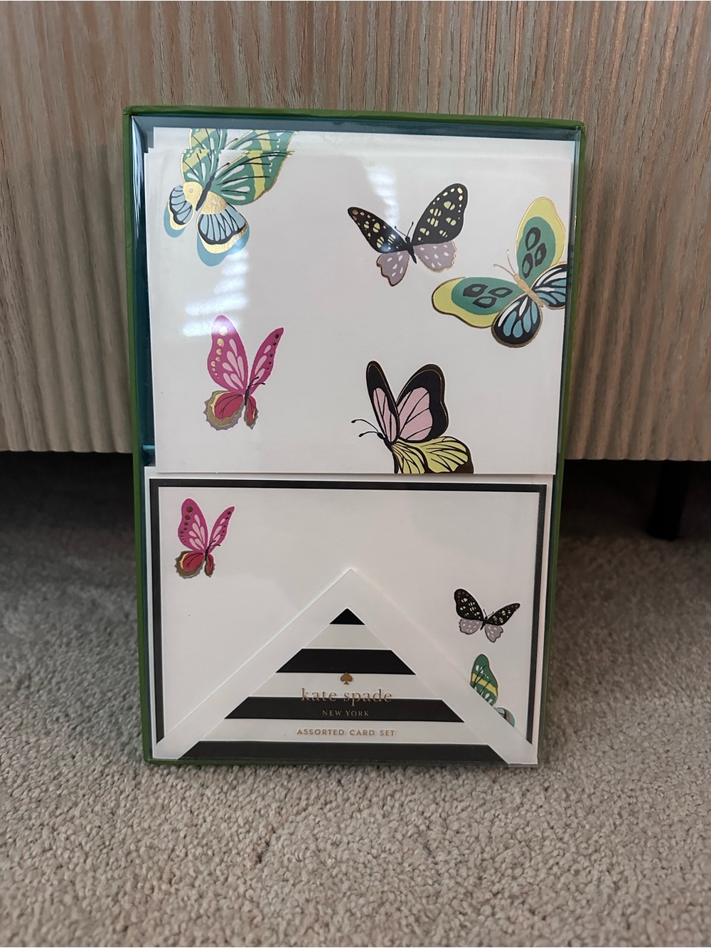 Kate Spade Butterly Card/Notecard Set - 20 Count Brand New